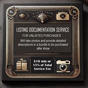 Documented Listing for Unlisted Items - Service Fee Applies